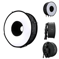 45cm folded ring soft light box macro photography bright pupil slr camera top flashlights covers live eyes shoot round diffusers
