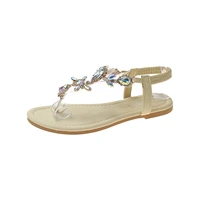 in 2022 the new fashion diamond clip toe roman sandals in summer
