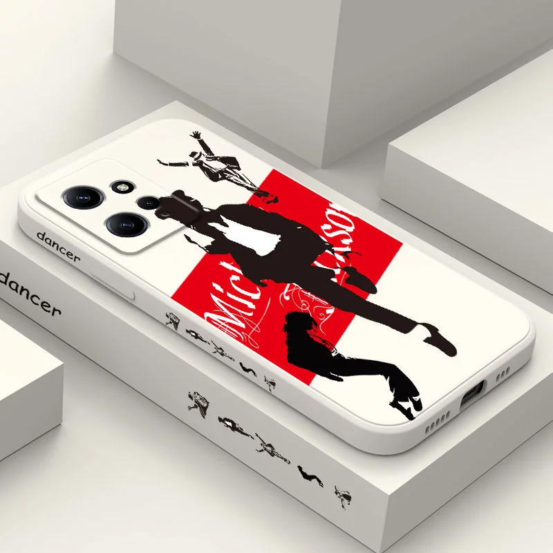 

Dance King Phone Case For Xiaomi Redmi Note 12 11 11S 10 10T 10S 9 9S 8 7 Pro Plus 4G 5G Liquid Silicone Cover