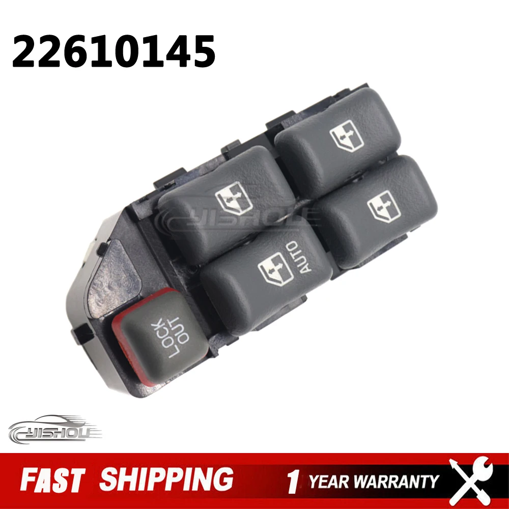22610145 Черные главные переключатели управления стеклоподъемниками для CHEVROLET CAVALIER