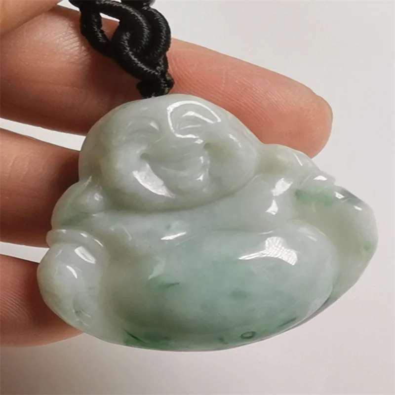 

only one ! Natural Burmese jadeite jade pendant necklace grade A