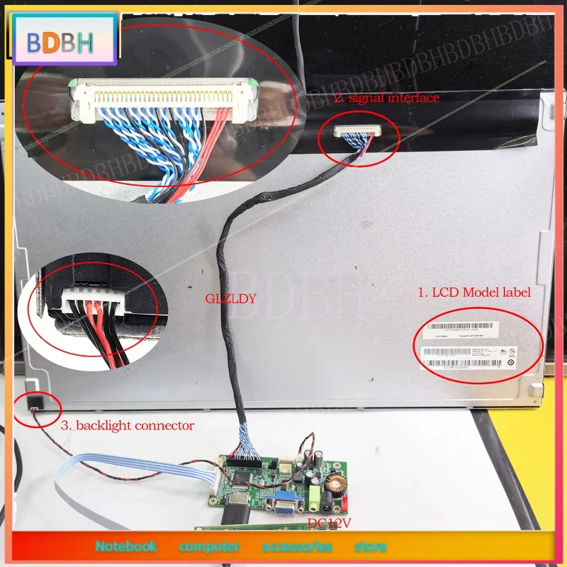 Комплект платы контроллера для LED-мониторов 18.5 1366*768 LVDS 30Pin (совместим с MT185WHM, M185XTN01, HM185WX1, LM185TT1A, M185XW01, DV185WHM) (art.: 3920d7de8aaa6) - 3920d7de8aaa6