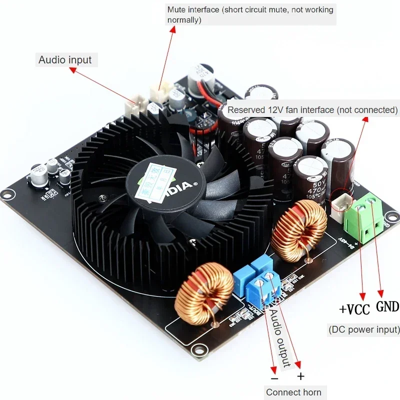 600 Вт TPA3255 моно плата усилителя мощности высокая мощность эффективность цифровой
