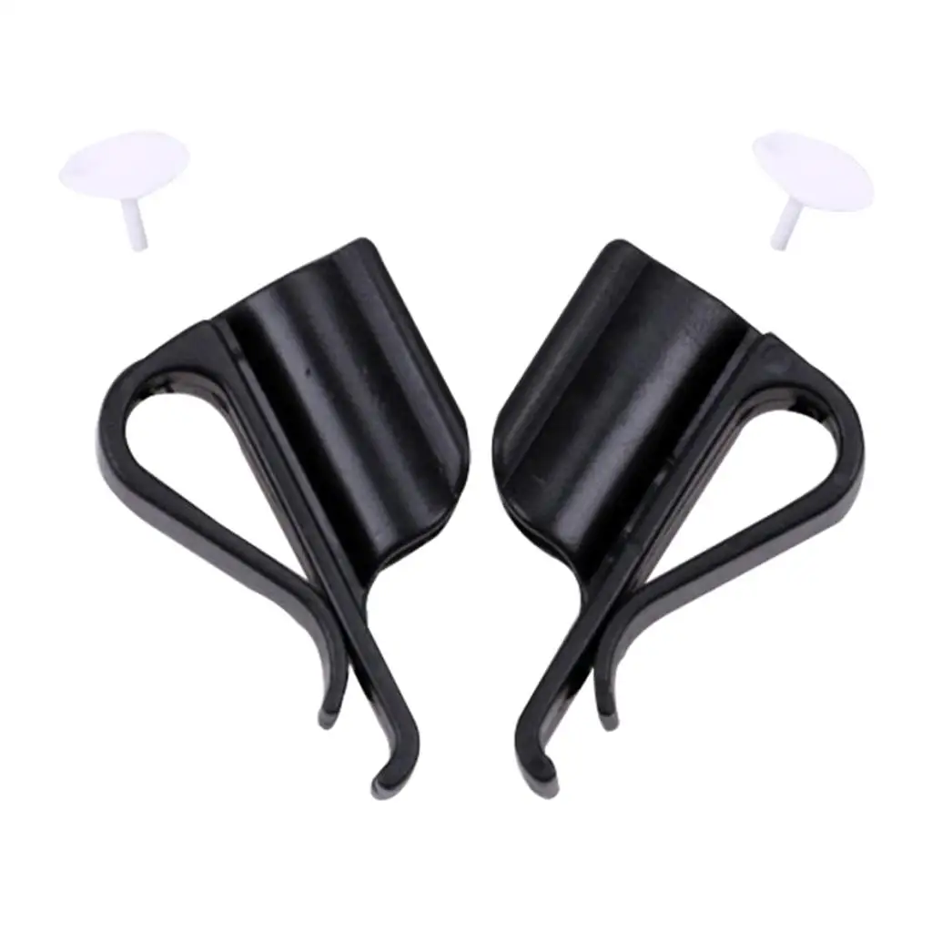 

2 Pieces Universal Durable Black Golf Bag Clip Golf Staples