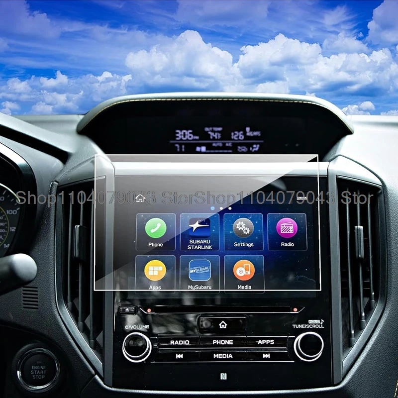 

Защитная пленка из закаленного стекла для Subaru Forester 2019-2024, 8-дюймовый автомобильный радиоприемник, GPS-навигация, пленка против царапин, аксессуары