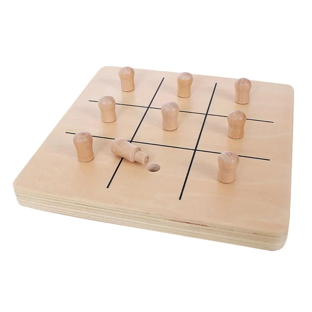 

Wooden Peg Board Infant Finger Grasp Game Set Early Accs Motor Skills Aids
