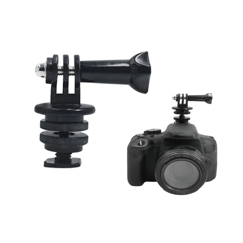 

for Go pro Accessories Tripod Monopod Mount Adapter Screw with 1/4'' Tripod Hot Shoe Adapter for Gopro Hero9 10 11 Action Camera