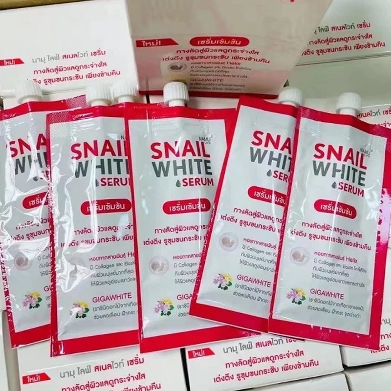 

7ml*6Pcs/Box SNAILWHITE Face Serum Whitening Face Cream Moisturizing, Antioxidant Improve Fine Lines Firming Lifting Skin Care