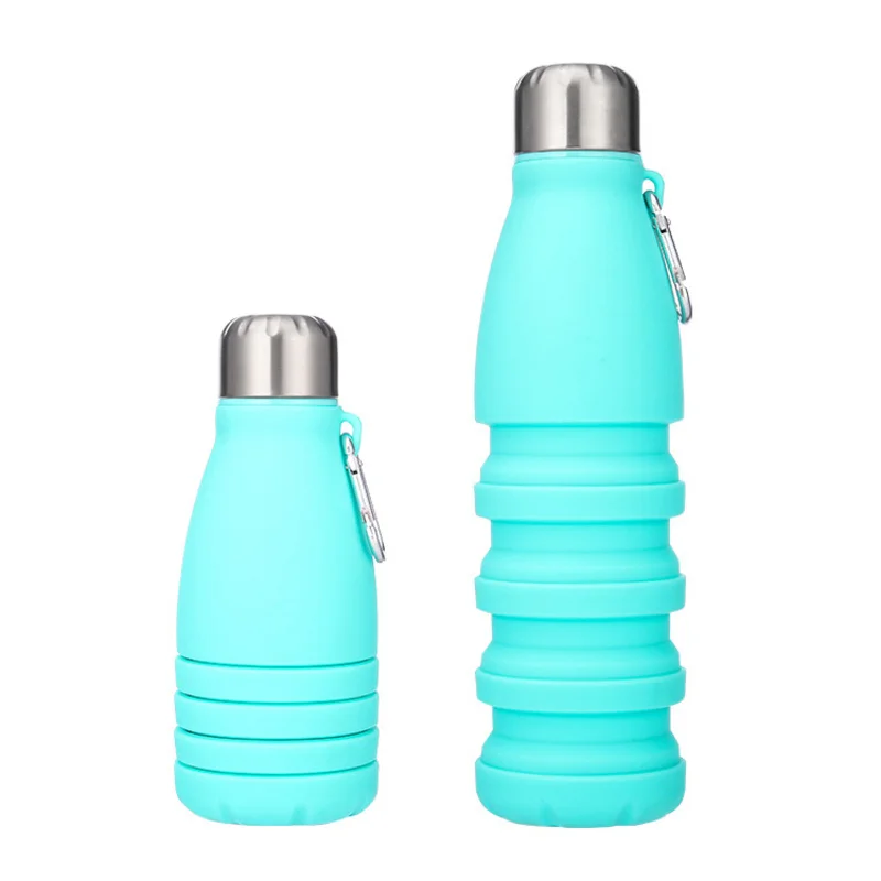 

550ML Sport Outdoor Travel Wine Coffee Tea Water Silicone drinking collapsible folding cup foldable cupping with lid
