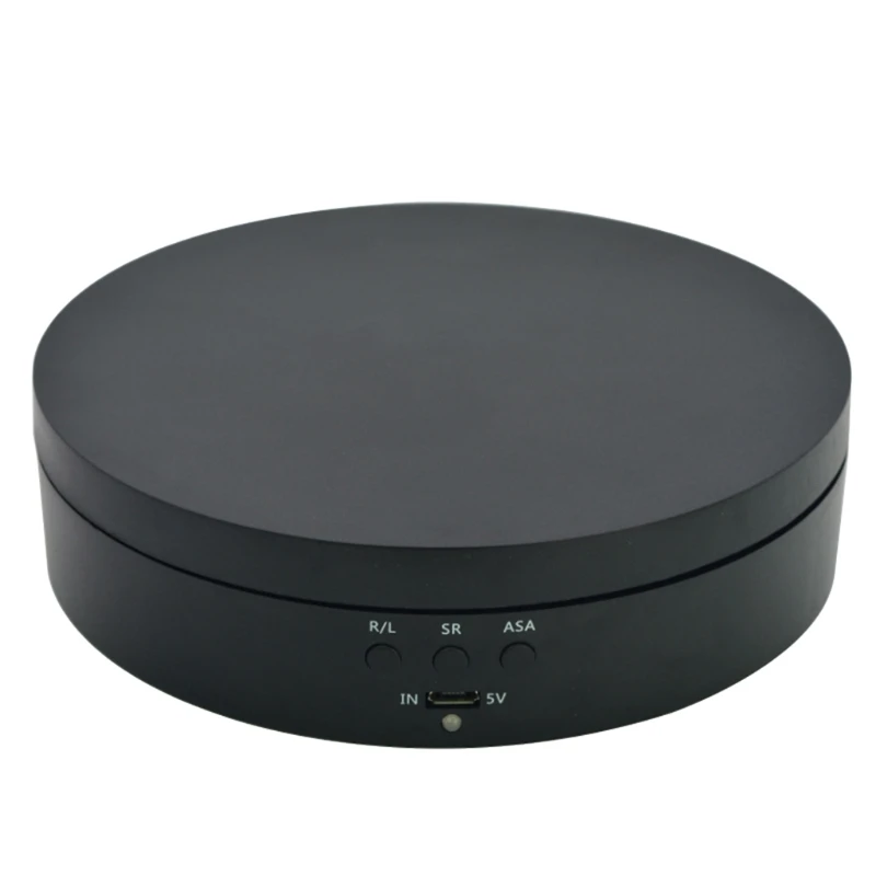 

3 Speeds Electric Rotating Display Stand Mirror Turntable Jewelry Holder Battery USB Power Suitable For Business Displaying