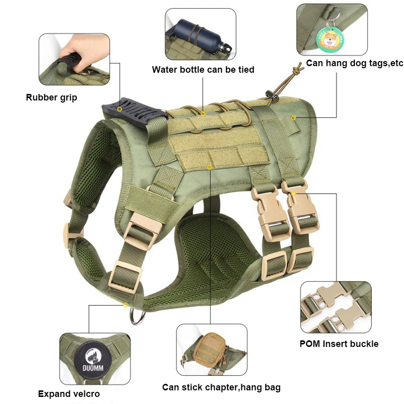Тактическая шлейка для собак жилет тренировок больших и средних питомцев К9