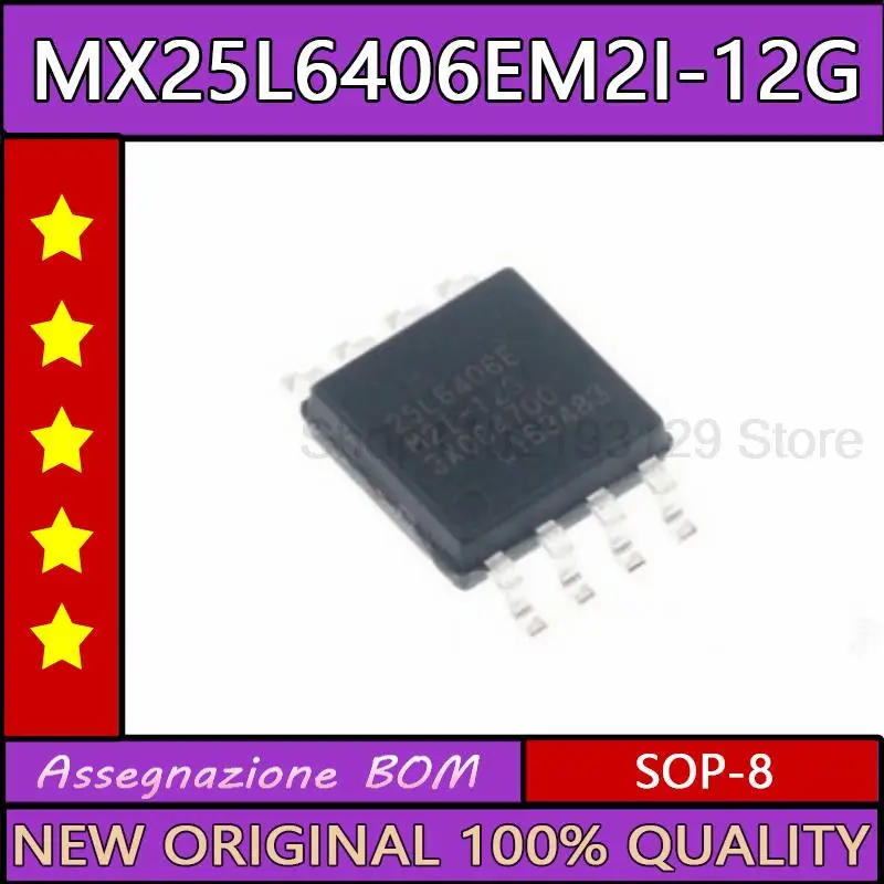 

2-5PCS MX25L6406EM2I-12G MX25L6406E 25L6406E sop-8 New оригинальная микросхема