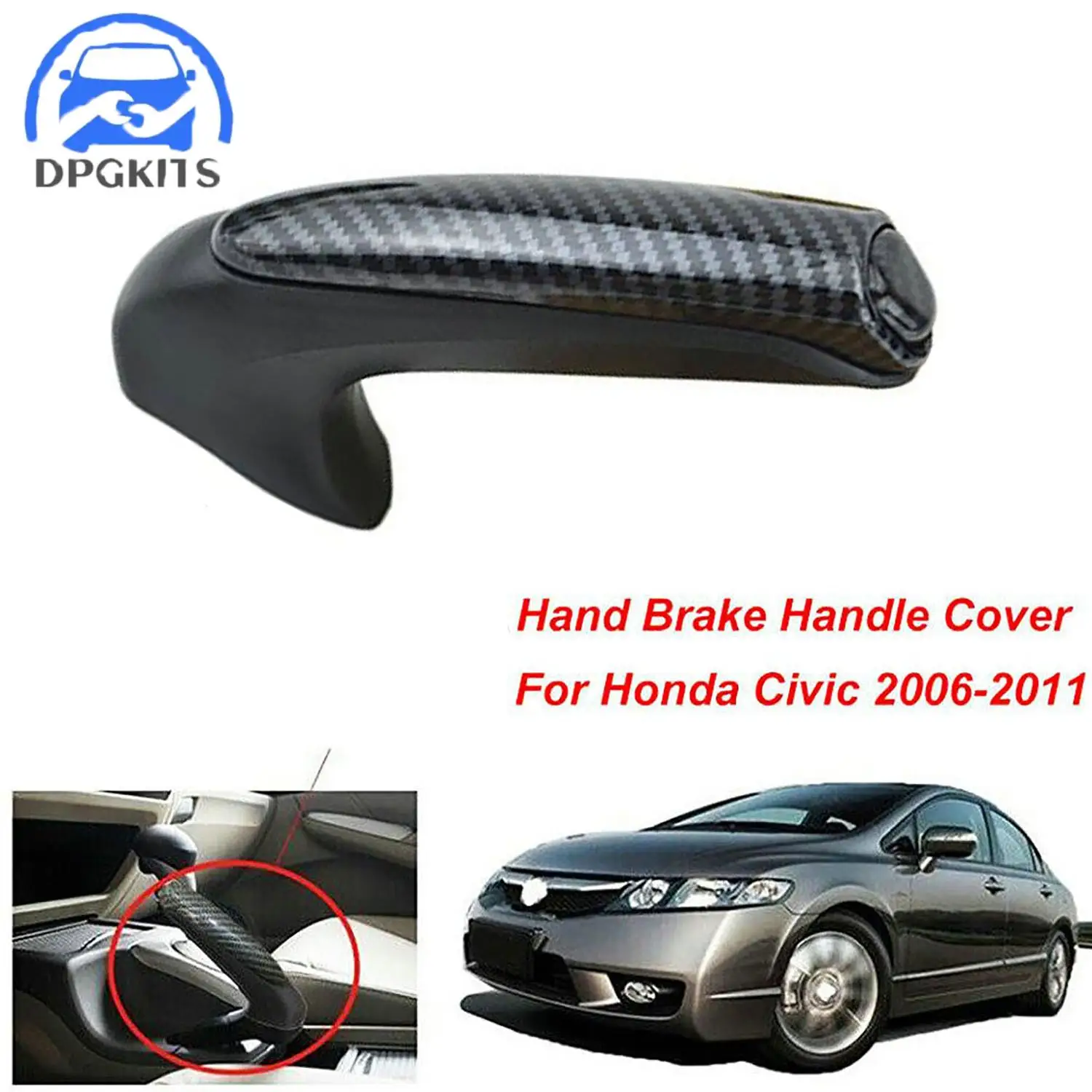 Фото Защитный чехол для ручки ручного тормоза DPGKITS, 1 шт., для Honda Civic 2006-2011, 47115-SNA-A82Z, аксессуары, оптовая продажа №1