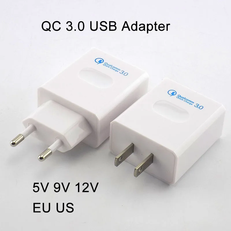 

Quick Charging Adapter QC 3.0 Wall Charger 5V 9V 12V 18W 1 Port For Smartphone Qualcomm Fast Rapid Home L1
