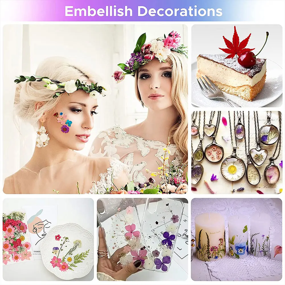 сухоцветы для декора эпоксидная смола Сушеные цветы 1 пакет Натуральные сушеные