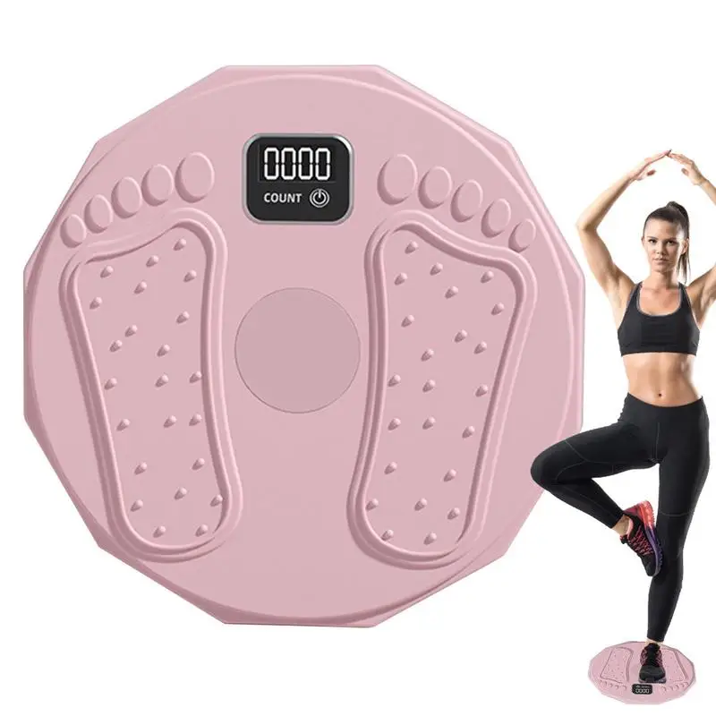 

Waist Twisting Disc Workout Twist Board Counting Function Load 882 Lbs Quiet Workout Equipment With 8 Magnets Reflexology