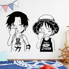 Цельная Наклейка на стену с изображением персонажа из мультфильма, детская комната, платье, игровая комната, живая комната, аниме, влюбленные, виниловый Декор для спальни, настенные наклейки