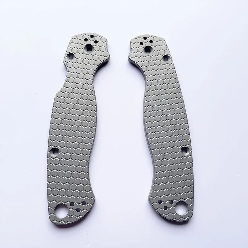 Фото 1 пара весов с ручками ножей из титанового сплава для складных ножей Spyderco C81 Para 2 №3