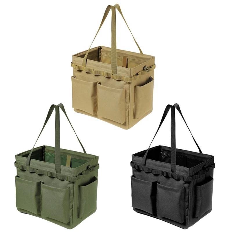 

448D Multifunctional Storage Bag-Oxford Picnic Bag Folding Toolbox Organizer-Large Capacity Handbag Camping Carry Bag for Men