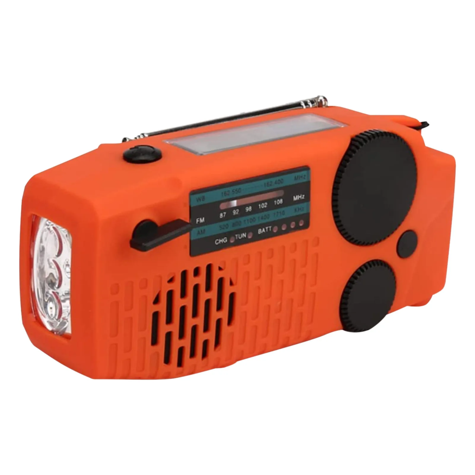 

2000mAH Emergency Weather Radio AM/FM/WB 2000mAH Emergency Crank Radio LED Flashlight For Outdoor SOS Alarm Portable Power Bank