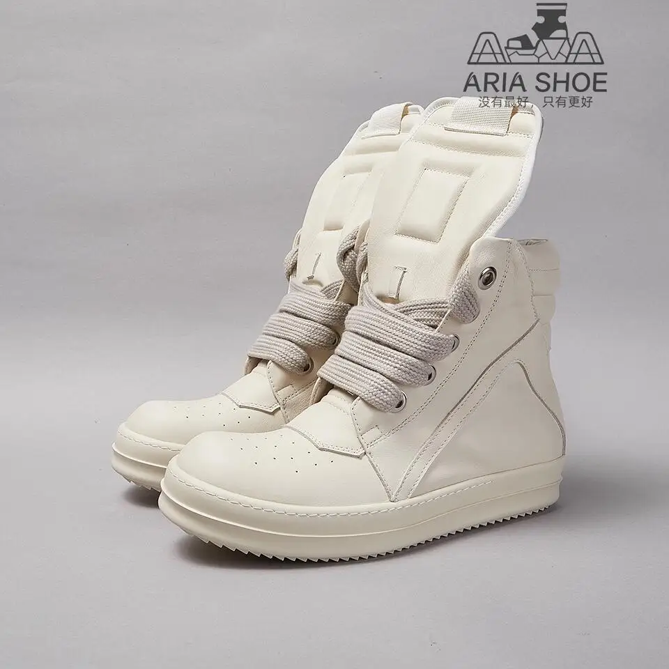 Ricks Мужская обувь Классическая Geobasket Ретро Стиль цвета слоновой кости Белая