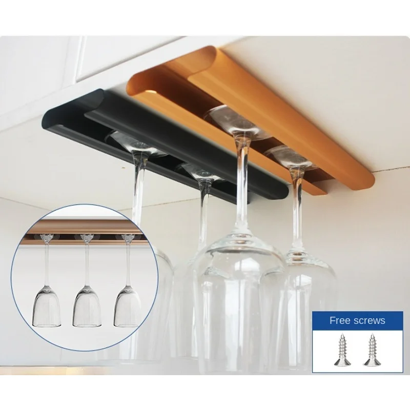 1 Pcs Creative Home Hanging Wine Glass Holder Wine Cabinet Red Wine Glass Holder Cup Upside Down Wine Glass Holder