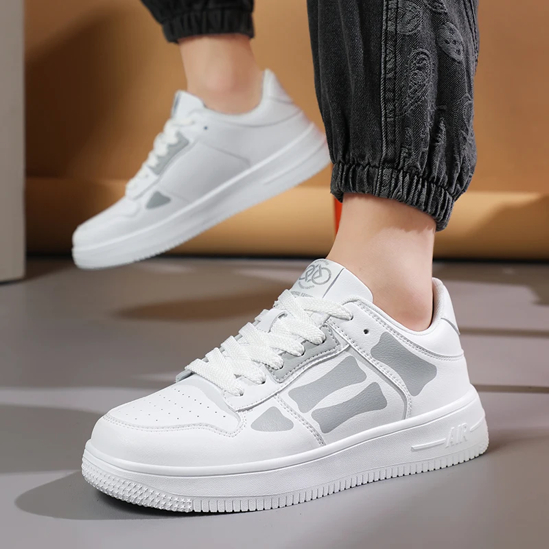 

Spring Flat Lace-up Men's Casual Shoes Fashionable Outdoor Non-slip Deodorant Comfortable Breathable Versatile Trend Men Shoes