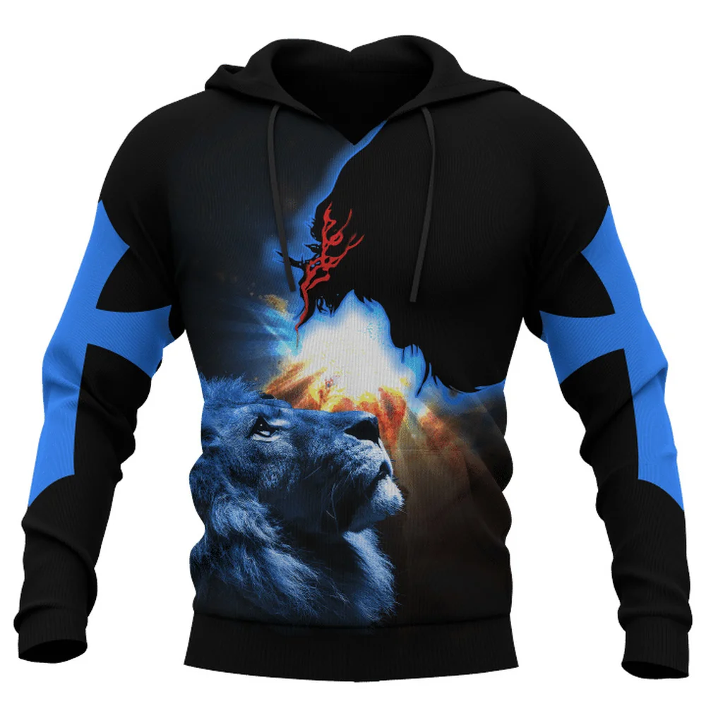 

CLOOCL Popular Christian Catholic Jesus Hoodie 3D Pattern Fashion Pullover Casual Style Hip Hop Streetwear Coat Sudadera Hombre