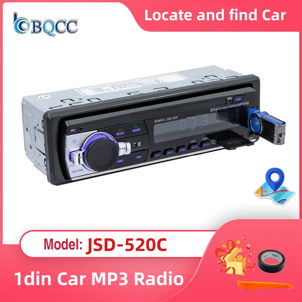 

Free Shipping Car Radio 1 Din Stereo Audio Bluetooth Newest Function Remote Control MP3 Player AUX/TF/USB FM Radio Tape Recorder