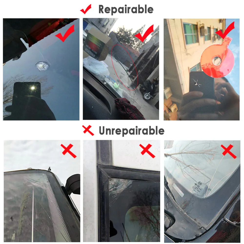 1 Piece Upgraded Window Glass Cracked Scratch Repair Kit Windshield DIY Tools Glass Scratches Car Care Window Repair Tool images - 6
