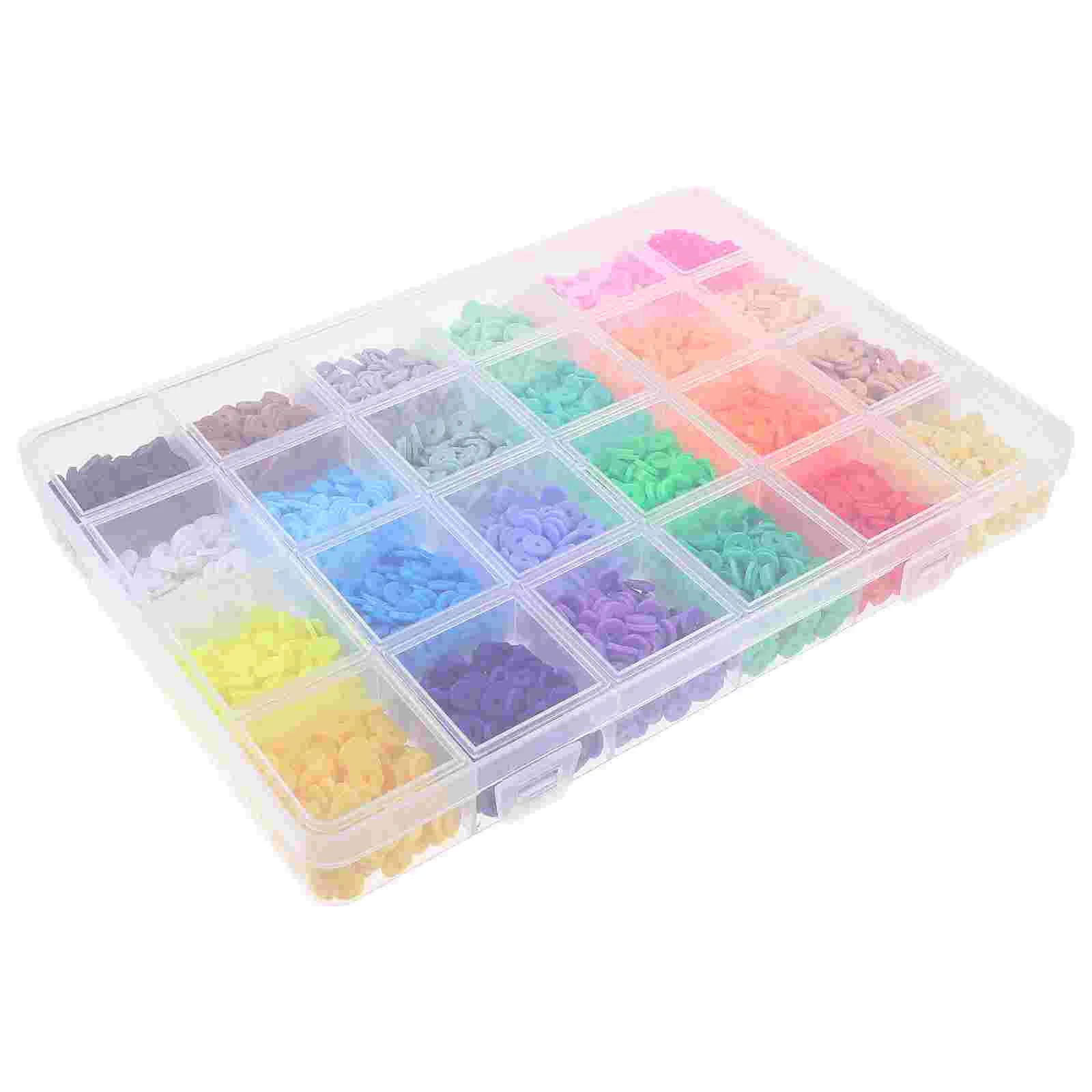 

1 Box of DIY Jewelry Making Spacer Beads Colorful Polymer Clay Small Beads Jewelry Making Accessories