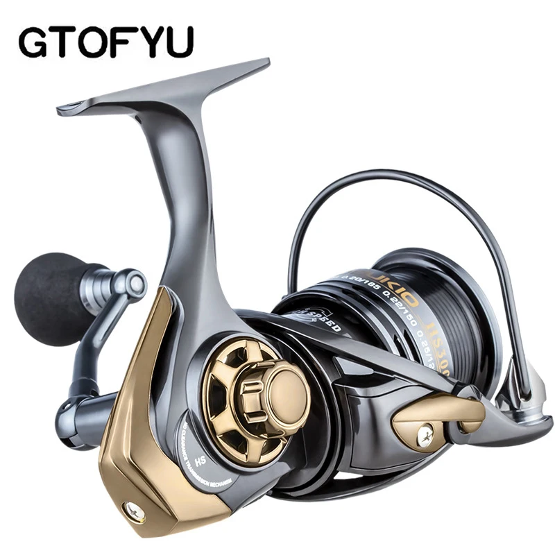 GTOFYU Brand High speed 7.1:1 Fishing Reel Upgrade 2000-5000 MAX Drag 20kg Spinning Reel sea long shot Fishing Bearing System