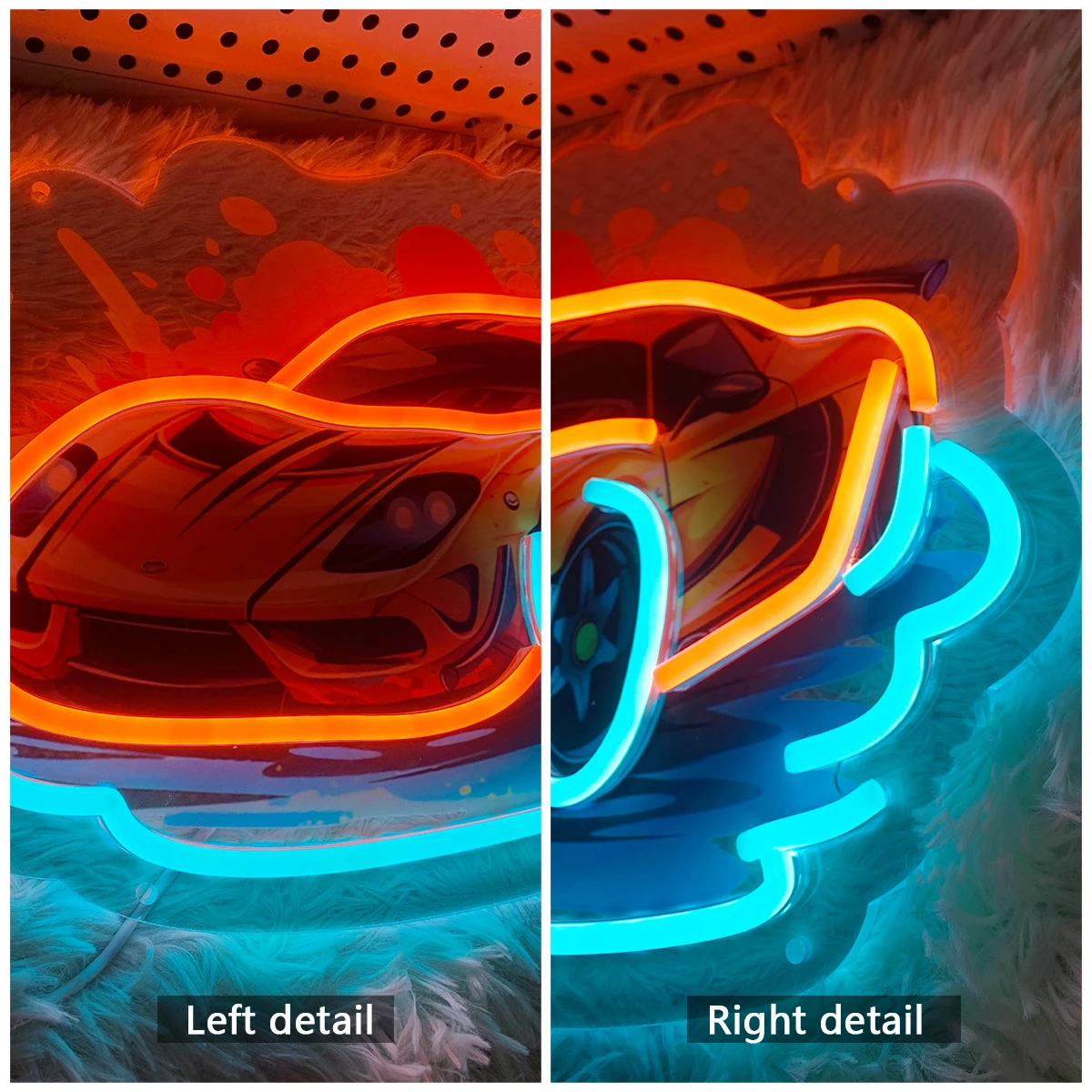 Крутые гонки Стайлинг неоновые огни подходит для спальни бар день рождения