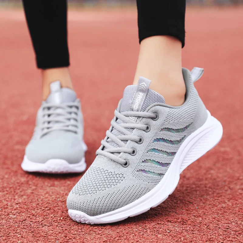 Running Shoes Women's Shoes Leisure Net Shoes Spring and Summer 2023 Spring and Autumn Sports Shoes Lightweight Soft Soled Shoes