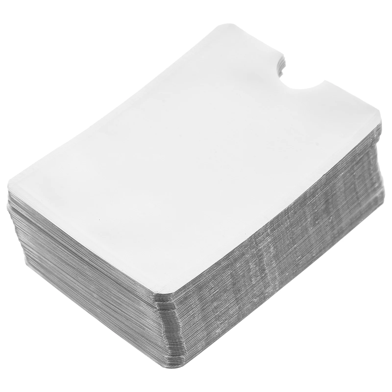 

100 Pcs Protective Case Student Aluminum Foil Credit Card Protector Blocking Sleeves