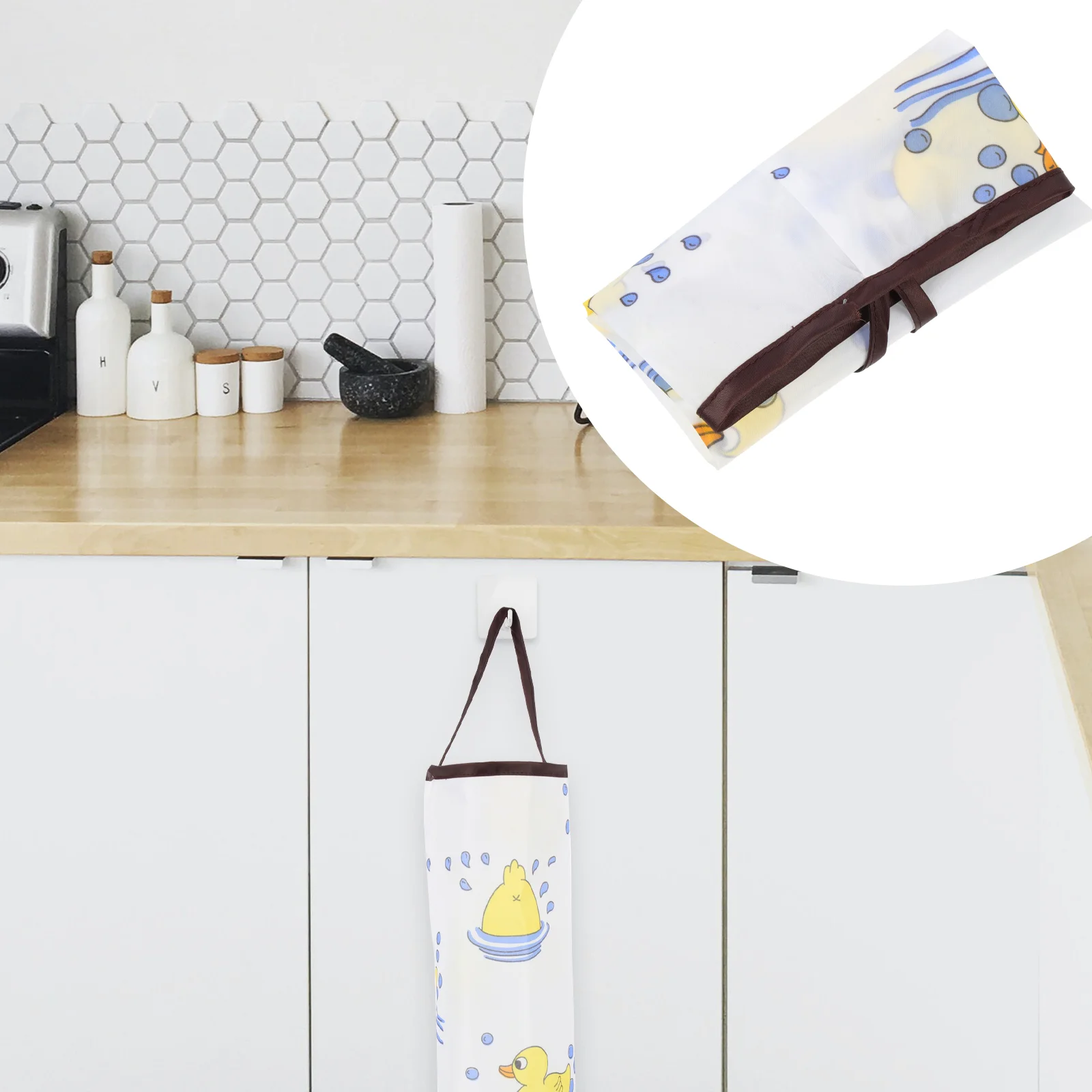

Bag Holder Grocery Bags Dispenser Trash Kitchen Storage Hanging Shopping Waste Pet Wallholders Container Dispensers Carrier