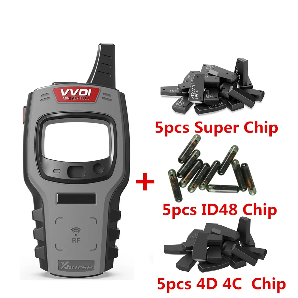 

Xhorse Автомобильный программатор дистанционного ключа Бесплатная 96-битная функция 48-клонов с суперчипом 4D 4C/ID48 Чип VVDI Мини-ключевой инструмент Программирование KD