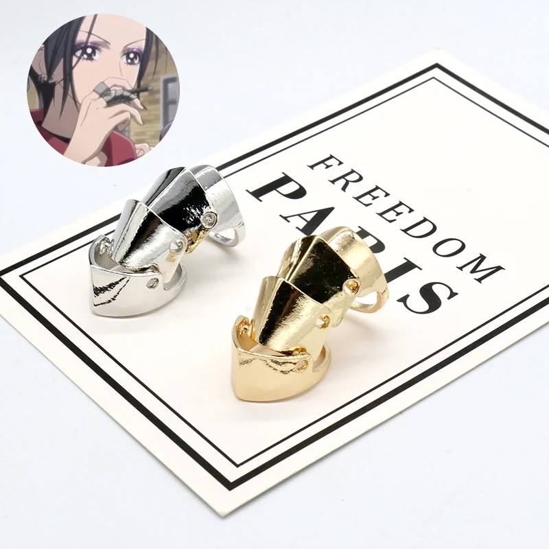 Аниме Oosaki Бана кольца металлические на палец крутое панк готическое рок
