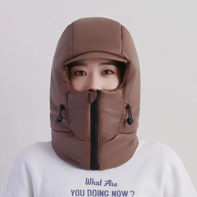 Ветрозащитная шапка для езды на велосипеде Детская Женская зимняя теплая из