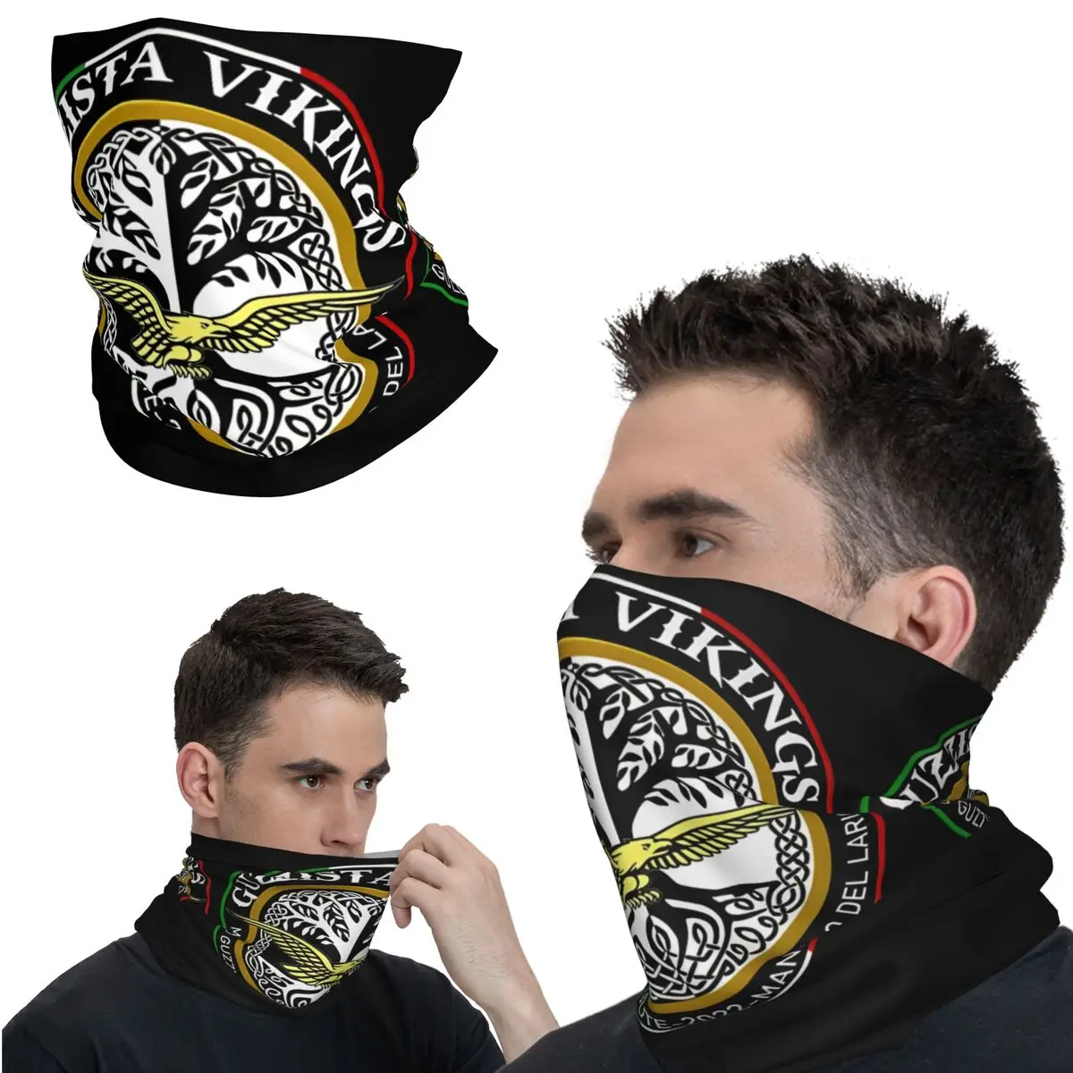 Маска-бандана для мотокросса с принтом