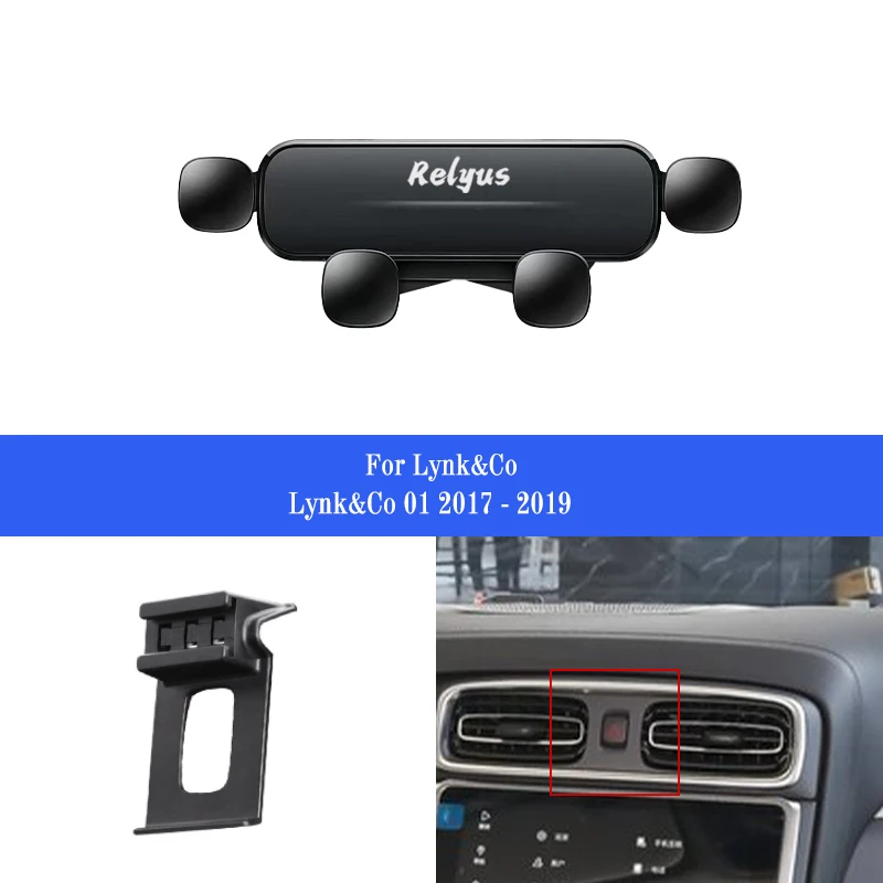 

Car Mobile Phone Holder for Lynk&Co 01 2017-2019 Smartphone Air Vent Mounts Holder Gps Stand Bracket Auto Accessories