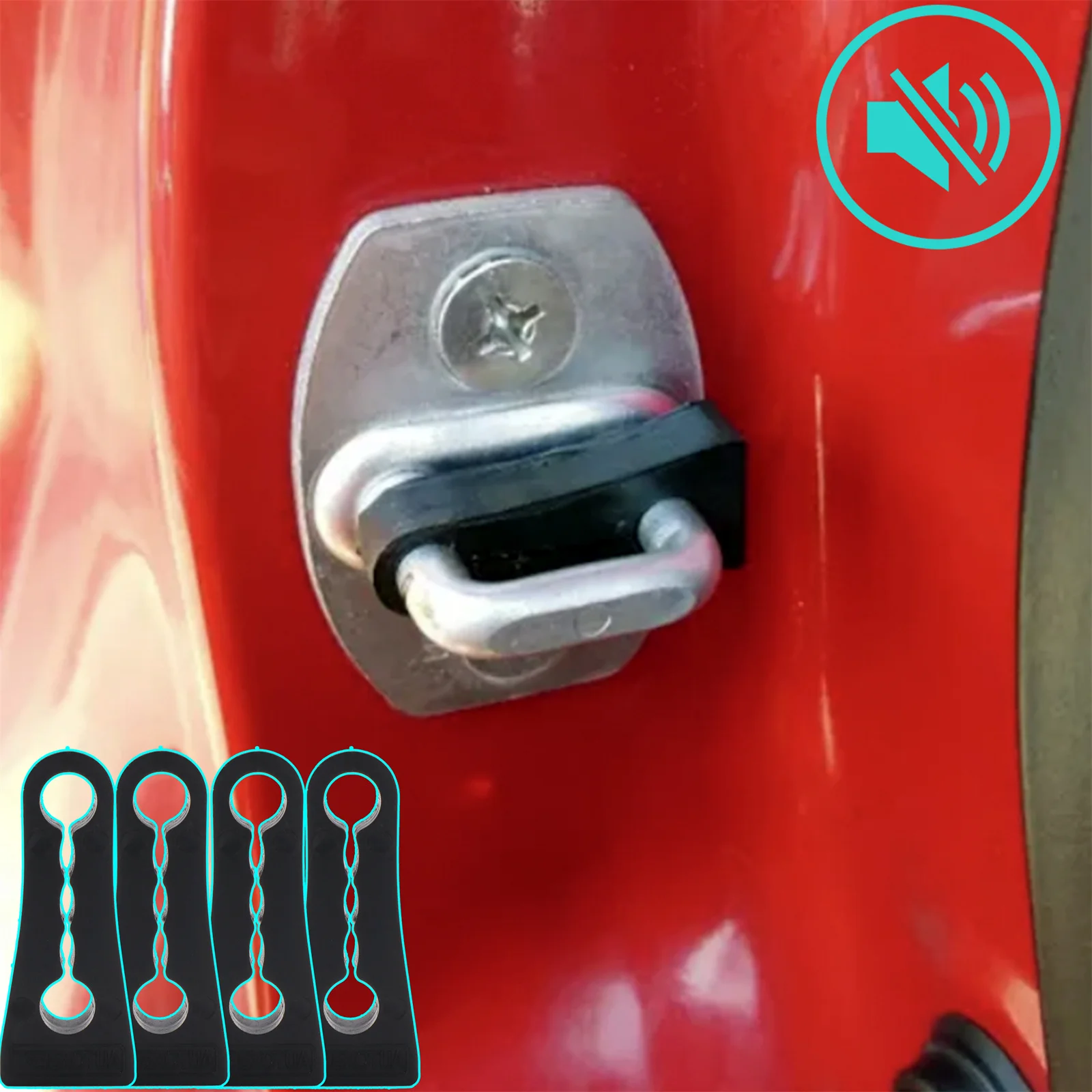

Sound Damper Door Lock Buffer For Suzuki Grand Vitara 2005-2019 Rattling STOP Soundproof Noise Deaf Seal Deadener Protector