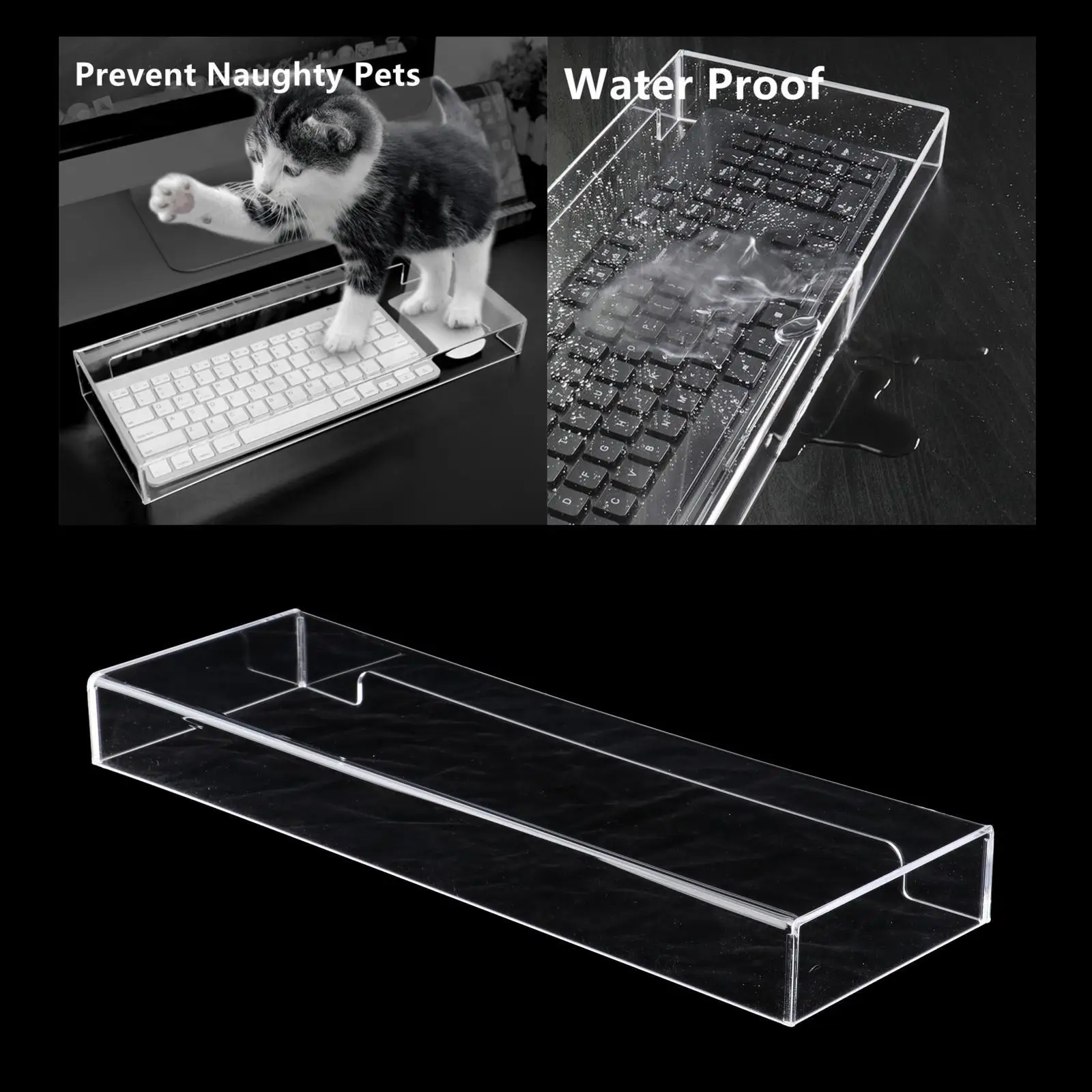 

Mechanical Keyboards Dust Cover Clear Film for Office Home 490x203x60mm