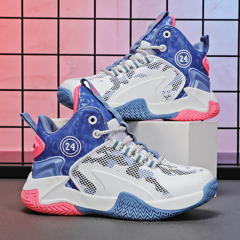 Children's Shoes 2022 Autumn Basketball Shoes Foot Protection Court Sports Shoes High Quality Children's Basketball Shoes 31-40