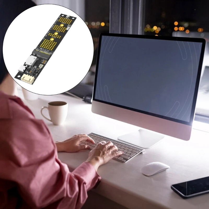 Адаптер для преобразования твердотельного накопителя F3KE M.2 NVMe в SFF 8611 простая