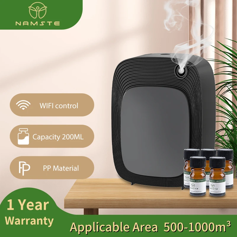 Namste 1000m³ Wifi Aroma Diffuser Home Freshener Device Incense Essential Oil Smell Fragrant Distributor Electric Aromatic Oasis
