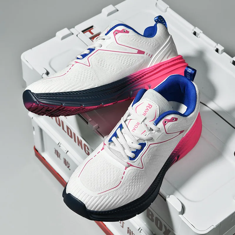 Men sneakers Lightweight Cushioning Outdoor Road Running Shoes Marathon Trail Sport Shoes Elastic Women Walking Tenis Masculino