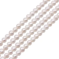 natural real cultured fresh water white pearl round shape beads 5 13mm for making jewelry bracelet necklace earrings design