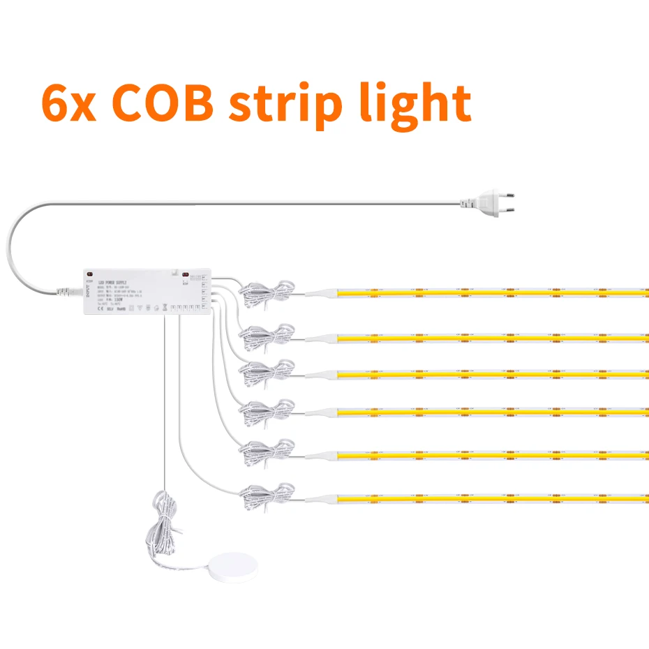 

FastDeng Светодиодная лента для кухни 320 LEDs/m 12В тёплый белый/нейтральный белый