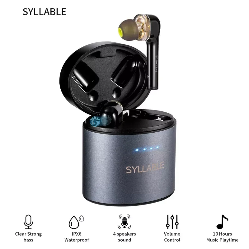 

Беспроводные наушники SYLLABLE S119, наушники с шумоподавлением, с поддержкой Bluetooth 5,0, с регулятором громкости